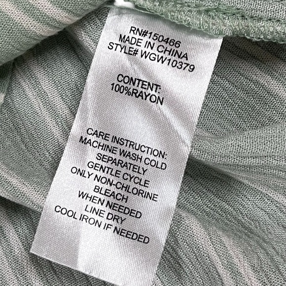 Market & Spruce Women’s Large Green White Stripe Sleeveless Tank Blouse NWT - Picture 6 of 8